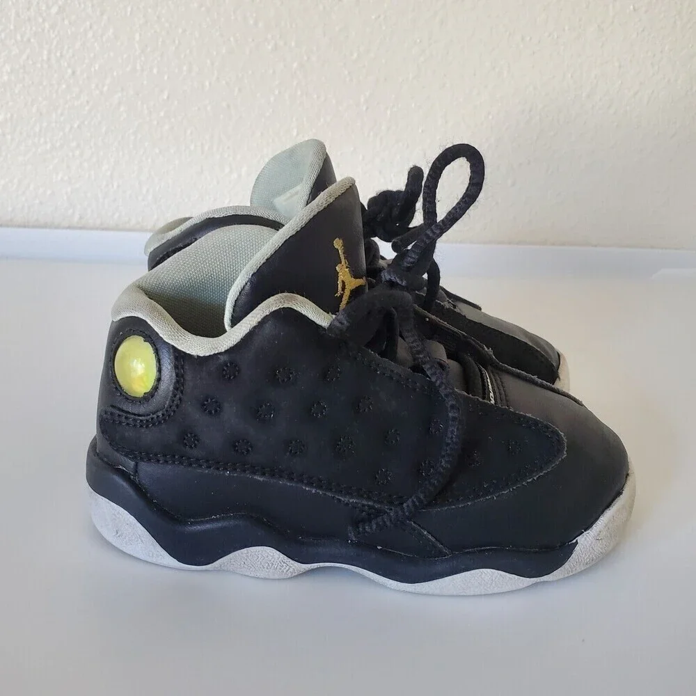 Nike Air Jordan 13‎ Retro Playoffs Lifestyle Shoes Toddler Black 8C